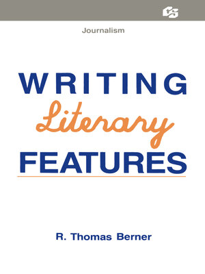 cover image of Writing Literary Features